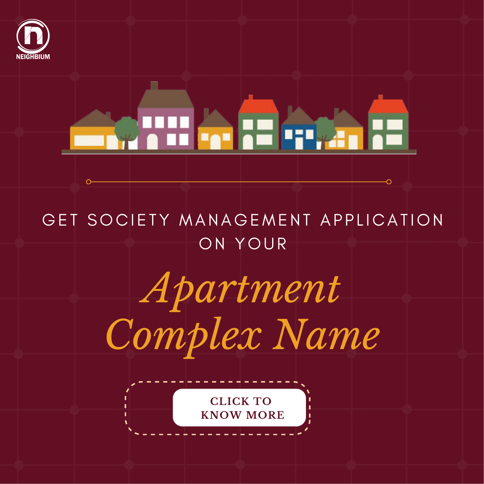 Get Society Management App on your Apartment Complex Name
